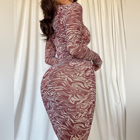 MESHKI / Bonnie Sleeve / Maxi Dress / X-Small / Wine Color / New With Tag 🏷️ - Picture 9 of 13